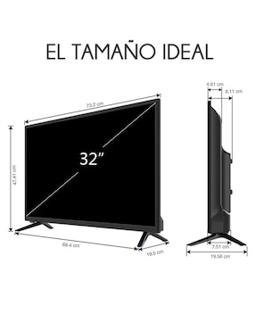 Pantalla Smart TV Red Velvet LED de 32 pulgadas HD RED32STV con Android TV