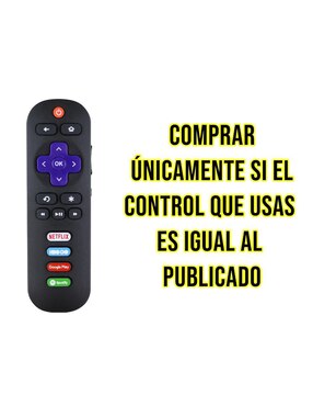Control remoto para Smart TV Control Expert CE-TPR2 TCL Roku TV Smart Pantalla 4K