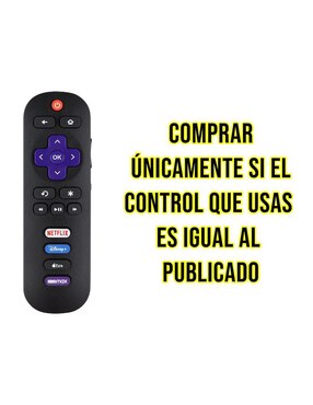 Control remoto para Smart TV Control Expert CE-THR17 TCL Roku TV Smart 4K