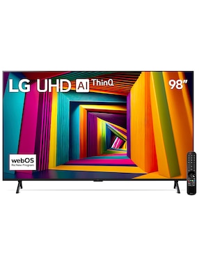 Pantalla Smart TV LG LED de 98 pulgadas 4K/UHD 98UT9050PSA con WebOS con LG ThinQ AI