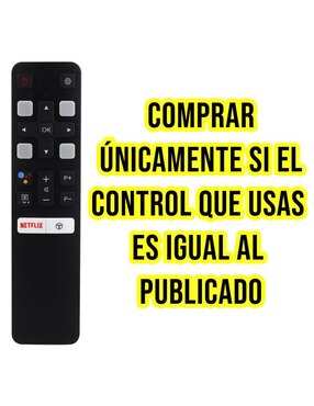Control remoto para Smart TV Control Expert CE-T222 TCL RC802V Android