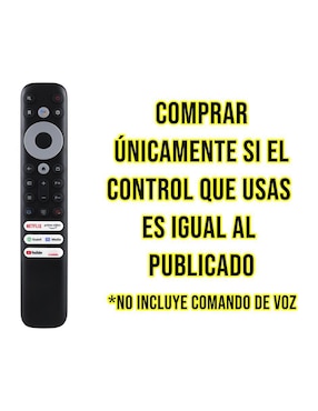 Control remoto para Smart TV Control Expert CE-T902 TCL 4K RC902N FMR1