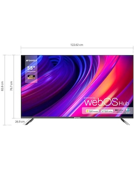 Pantalla Smart TV Sansui LED de 55 pulgadas 4K/UHD SMX55VAUW