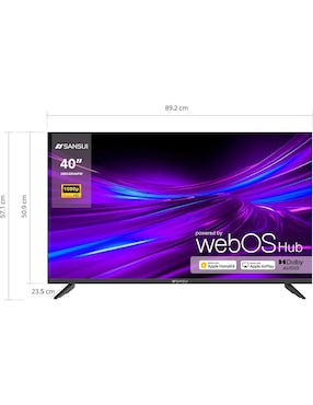 Pantalla Smart TV Sansui LED de 40 pulgadas Full HD SMX40VAFW