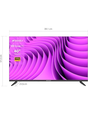 Pantalla Smart TV Sansui LED de 40 pulgadas Full HD SMX40VAFG con Google TV