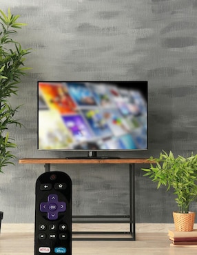 Control remoto para Smart TV Roku TV TCL con funda Philips