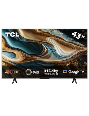 Pantalla Smart TV TLC LED De 43 Pulgadas 4K 43S451G Con Google TV