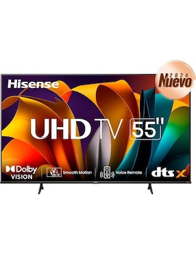 Pantalla Smart TV Hisense LED De 55 Pulgadas 4K UHD 55A6N Con Google TV