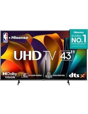 Pantalla Smart TV Hisense LED De 43 Pulgadas 4K UHD 43A6N Con Google TV