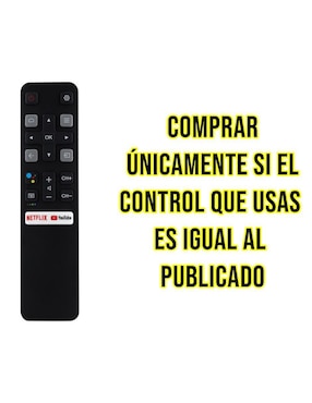 Control remoto para Smart TV Control Expert RC802V 65P8S 49S6800FS 49S6510FS 55P8S 55EP680 50P8S 49S6800FS 49S6510FS