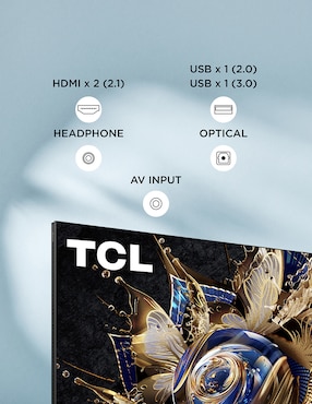 Pantalla Smart TV Tcl QD- mini LED de 115 pulgadas 4K/UHD 115QM891G con Google TV