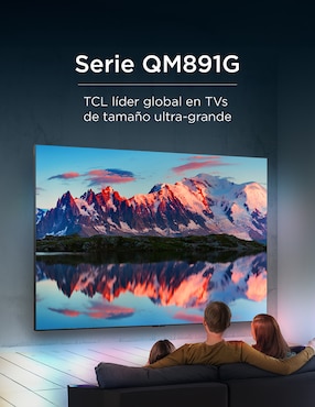 Pantalla Smart TV Tcl QD- mini LED de 115 pulgadas 4K/UHD 115QM891G con Google TV