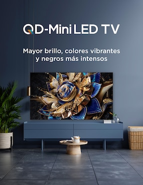 Pantalla Smart TV Tcl QD- mini LED de 115 pulgadas 4K/UHD 115QM891G con Google TV
