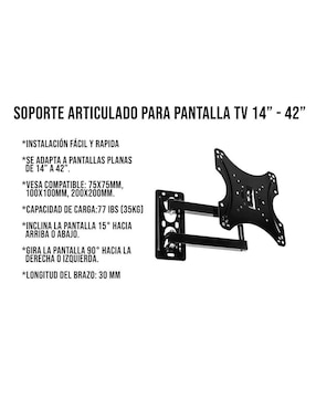 Soporte Control Expert para pantalla articulado