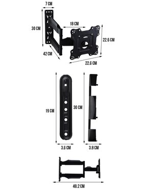 Soporte Control Expert para pantalla articulado 32 - 60 pulgadas