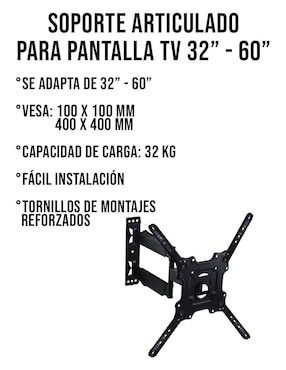 Soporte Control Expert para pantalla articulado 32 - 60 pulgadas