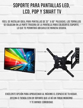 Soporte Control Expert para pantalla articulado 32 - 60 pulgadas