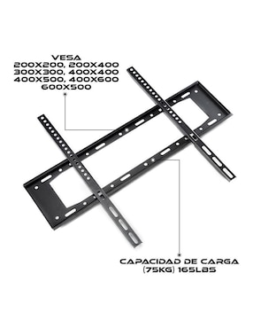 Soporte Virtual Zone para pantalla fijo 40 - 80 pulgadas