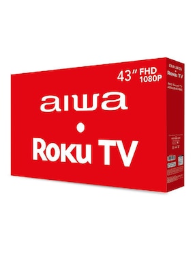 Pantalla Smart TV Aiwa LED de 43 pulgadas Full HD AW43B4SMRK con Roku TV