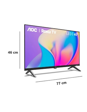Pantalla Smart TV Aoc Plasma de 32 pulgadas Full HD 32S5045 con Roku TV