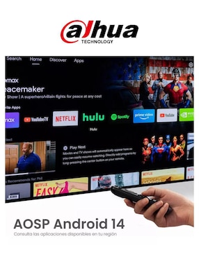Pantalla Smart TV Dahua LED de 32 pulgadas Full HD DHI-LTV32-SA100-C con Android TV