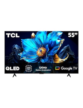 Pantalla Smart TV Tcl QLED de 55 pulgadas 4K/UHD 55Q6K con Google TV