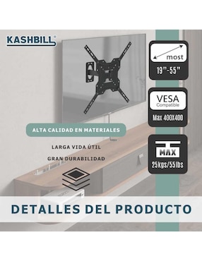 Soporte Kashbill para pantalla articulado 19 - 55 pulgadas