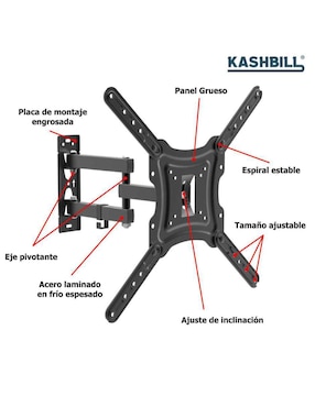 Soporte Kashbill para pantalla articulado 23 - 55 pulgadas