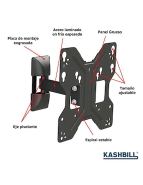 Soporte Kashbill para pantalla articulado 19 - 45 pulgadas