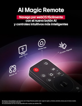 Pantalla Smart TV LG QNED de 65 pulgadas 4K 65QNED85ASG con WebOS con evo AI