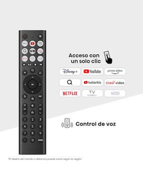 Pantalla Smart TV Hisense LED de 55 pulgadas 4K/UHD 55A65NV con AI Sports Mode