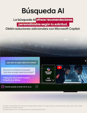 Pantalla Smart TV LG NanoCell de 43 pulgadas 4K 43NANO80ASA con WebOS con AI webOS