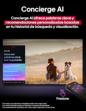 Pantalla Smart TV LG NanoCell de 43 pulgadas 4K 43NANO80ASA con WebOS con AI webOS