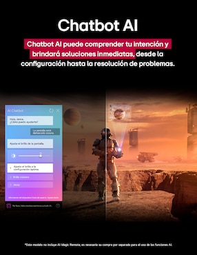 Pantalla Smart TV LG Crystal UHD de 43 pulgadas 4K 43UA7500PSA con AI WebOs