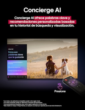 Pantalla Smart TV LG UHD de 55 pulgadas 4K/UHD 55UA7500PSA con AI webOS
