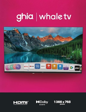 Pantalla Smart TV Ghia LED de 32 pulgadas HD g32w25 con Whale OS