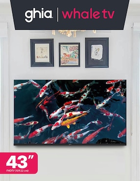 Pantalla Smart TV Ghia LEd de 43 pulgadas Full HD g43w25 con Whale OS