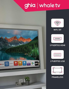 Pantalla Smart TV Ghia LEd de 43 pulgadas Full HD g43w25 con Whale OS