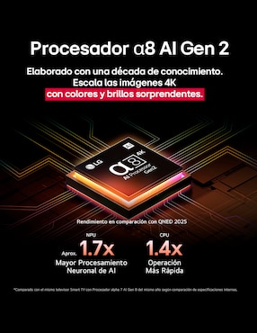 Pantalla Smart TV LG QNED de 85 pulgadas 4K/UHD 85QNED92ASA con evo AI
