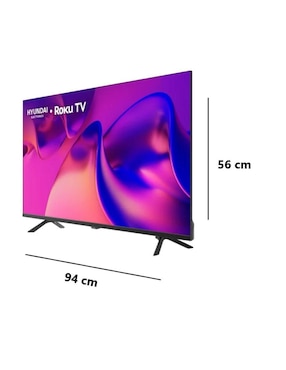 Pantalla Smart TV Hyundai Electronics LED de 40 pulgadas HD HYLED4027RIM con Roku TV