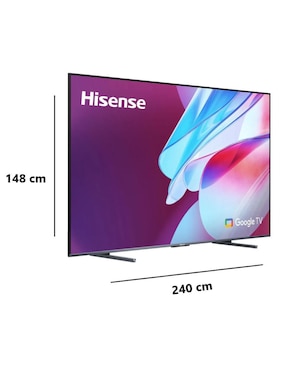 Pantalla Smart TV Hisense QLED de 100 pulgadas 4K/UHD 100QD7N con Google TV