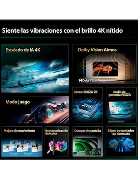 Pantalla Smart TV Toshiba LED de 55 pulgadas 4K 55C350NM
