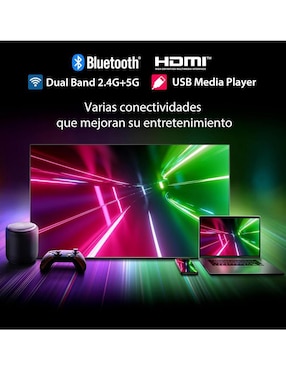 Pantalla Smart TV Toshiba LED de 55 pulgadas 4K 55C350NM