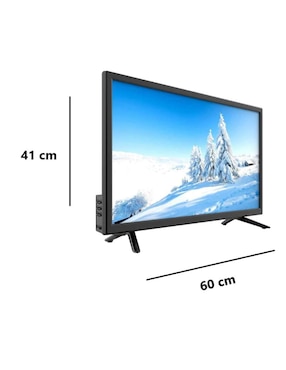 Pantalla smart TV JVC LED de 24 pulgadas HD SI24R con Roku TV