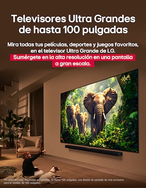 Pantalla Smart TV LG mini LED de 75 pulgadas 4K/UHD 75QNED85ASG con evo AI