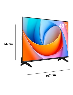 Pantalla Smart TV Hisense LED de 43 pulgadas 4K/UHD 43A4NV con Vidaa