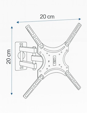 Soporte de pared Link Bits para pantalla articulado 14 - 55 pulgadas