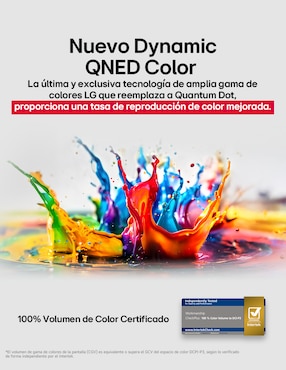 Pantalla Smart TV Lg QNED de 55 pulgadas 4K 55QNED83ASG con Evo AI