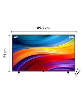 Pantalla Smart TV dahua LED de 40 pulgadas Full HD DHI-LTV40-SA200-C con Android TV