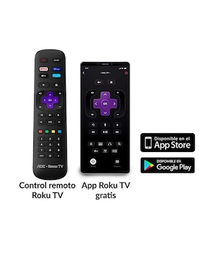Pantalla smart tv AOC led de 50 pulgadas 4k/uhd 50u7045/85a con roku tv